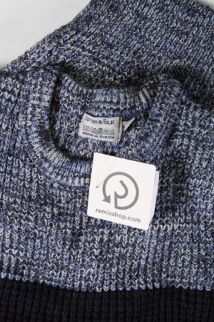 Herrenpullover Cotton&silk, Größe S, Farbe Blau, Preis € 7,49