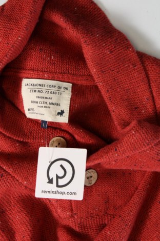 Ανδρικό πουλόβερ Jack & Jones, Μέγεθος L, Χρώμα Κόκκινο, Τιμή 4,46 €