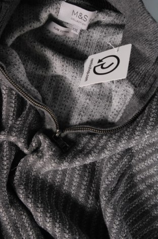Мъжки пуловер Marks & Spencer, Размер XXL, Цвят Сив, Цена 7,00 лв.