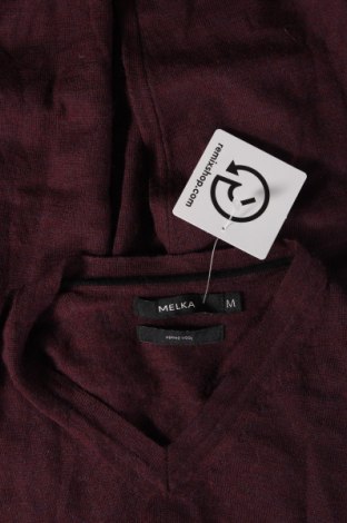 Мъжки пуловер Melka, Размер M, Цвят Червен, Цена 44,00 лв.