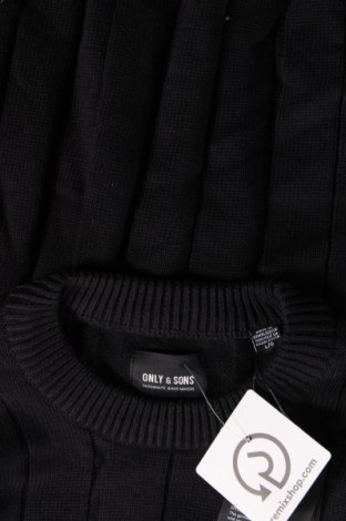 Ανδρικό πουλόβερ Only & Sons, Μέγεθος L, Χρώμα Μαύρο, Τιμή 8,54 €