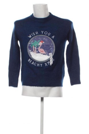 Ανδρικό πουλόβερ Oysho, Μέγεθος S, Χρώμα Μπλέ, Τιμή 11,13 €