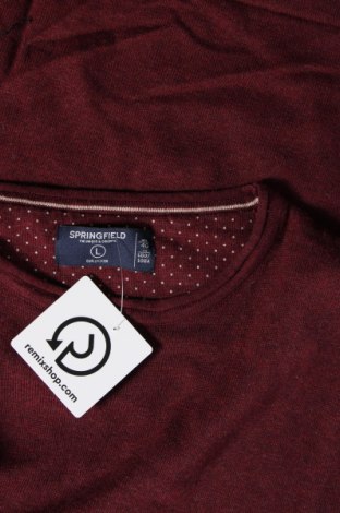 Ανδρικό πουλόβερ Springfield, Μέγεθος L, Χρώμα Κόκκινο, Τιμή 9,11 €