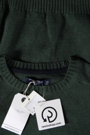 Męski sweter Springfield, Rozmiar S, Kolor Zielony, Cena 41,69 zł