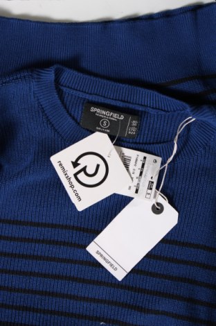 Ανδρικό πουλόβερ Springfield, Μέγεθος S, Χρώμα Μπλέ, Τιμή 35,05 €