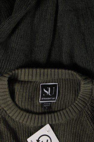 Мъжки пуловер Straight Up, Размер L, Цвят Зелен, Цена 11,02 лв.