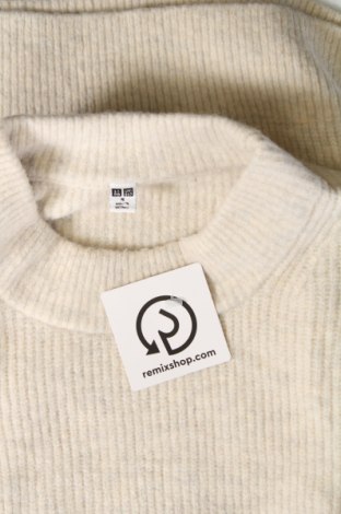 Herrenpullover Uniqlo, Größe M, Farbe Ecru, Preis 16,70 €