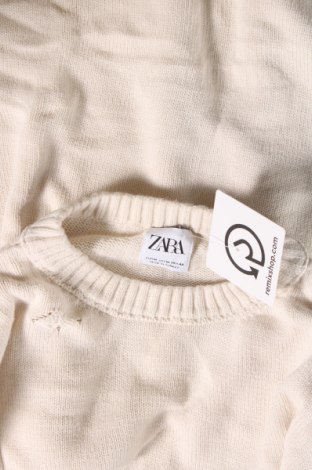 Pánsky sveter  Zara, Veľkosť M, Farba Kremová, Cena  3,78 €