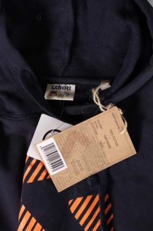 Herren Sweatshirt Schott, Größe L, Farbe Blau, Preis 30,93 €