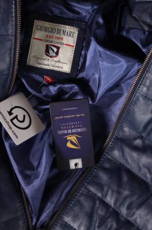 Pánska kožená bunda  Giorgio Di Mare, Veľkosť L, Farba Modrá, Cena  333,51 €