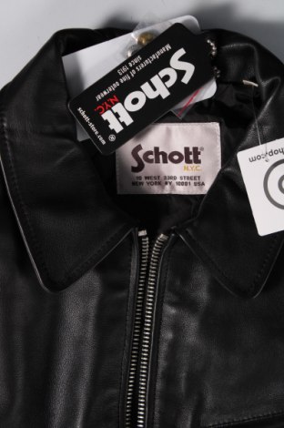 Pánska kožená bunda  Schott, Veľkosť S, Farba Čierna, Cena  133,40 €