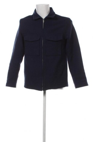 Мъжко палто H&M, Размер S, Цвят Син, Цена 107,00 лв.