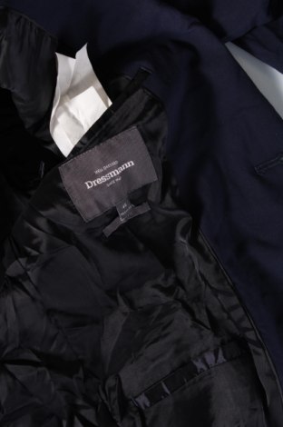 Ανδρικό σακάκι Dressmann, Μέγεθος M, Χρώμα Μπλέ, Τιμή 5,59 €