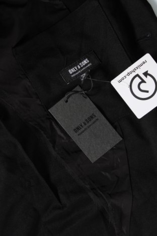 Ανδρικό σακάκι Only & Sons, Μέγεθος L, Χρώμα Μαύρο, Τιμή 15,51 €