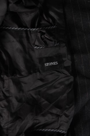 Ανδρικό σακάκι Stones, Μέγεθος L, Χρώμα Μαύρο, Τιμή 26,60 €