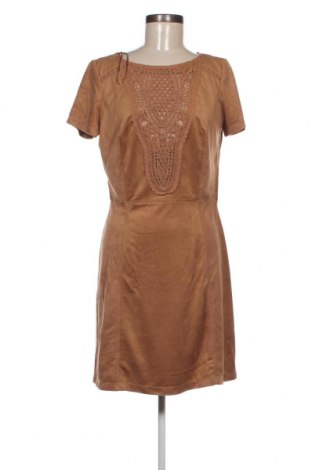 Kleid Naf Naf, Größe L, Farbe Braun, Preis 16,83 €