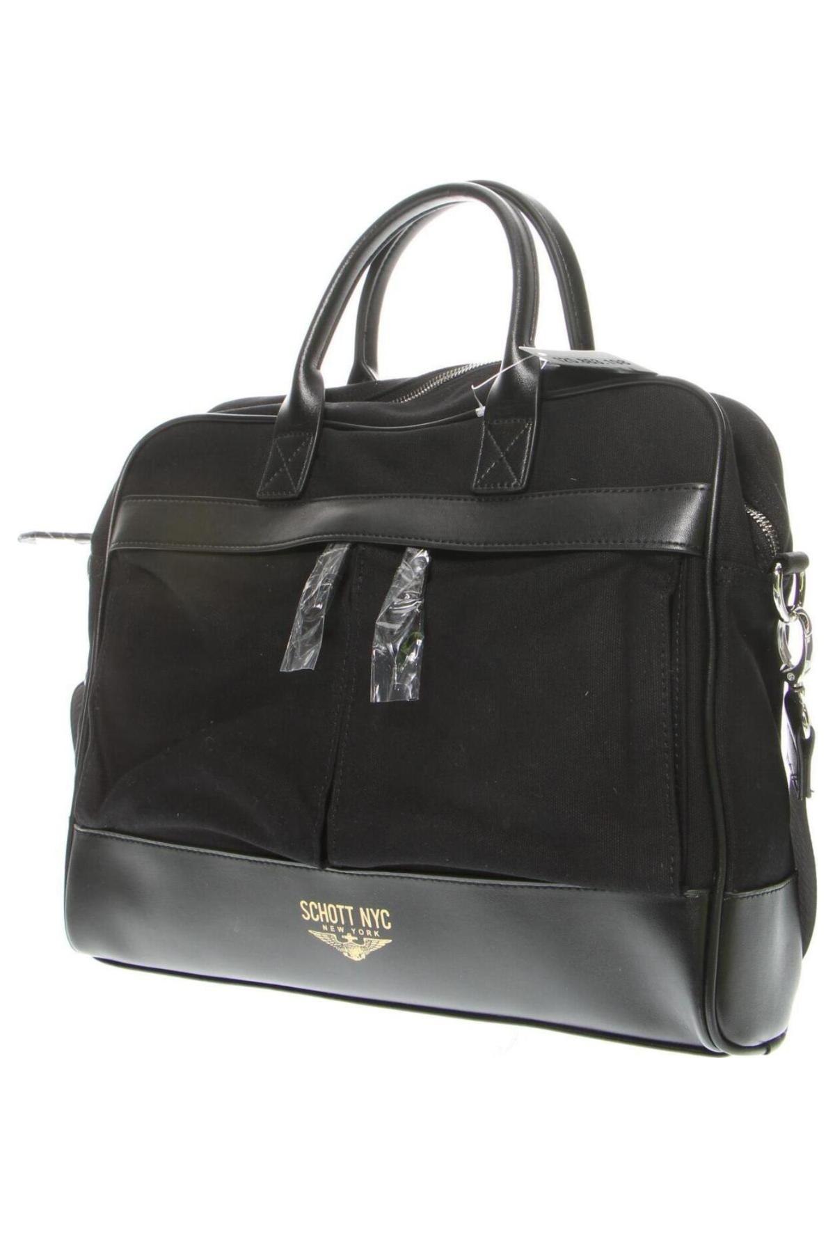 Τσάντα φορητού υπολογιστή Schott, Χρώμα Μαύρο, Τιμή 148,97 €