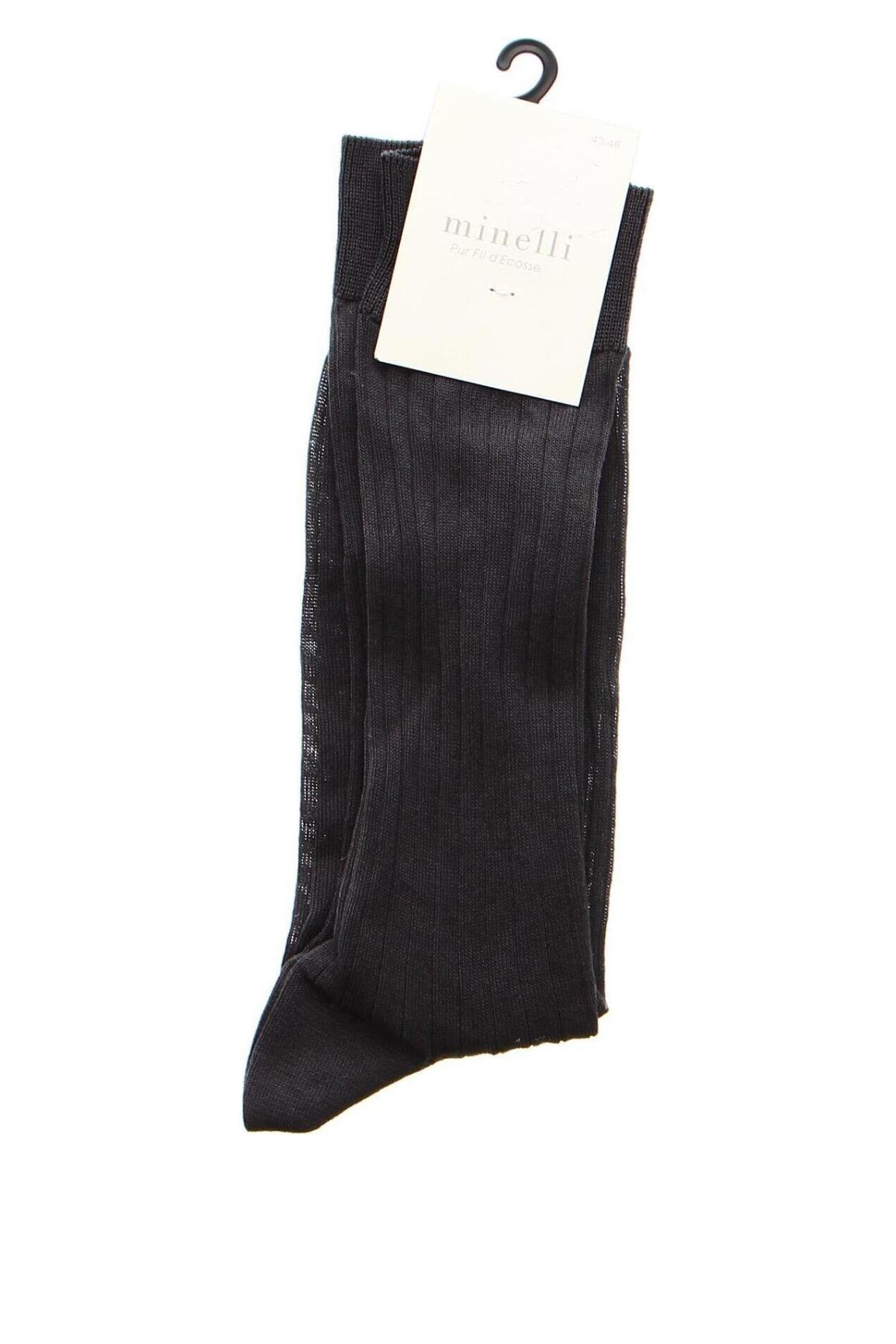 Socken Minelli, Größe L, Farbe Grau, Preis 13,60 €
