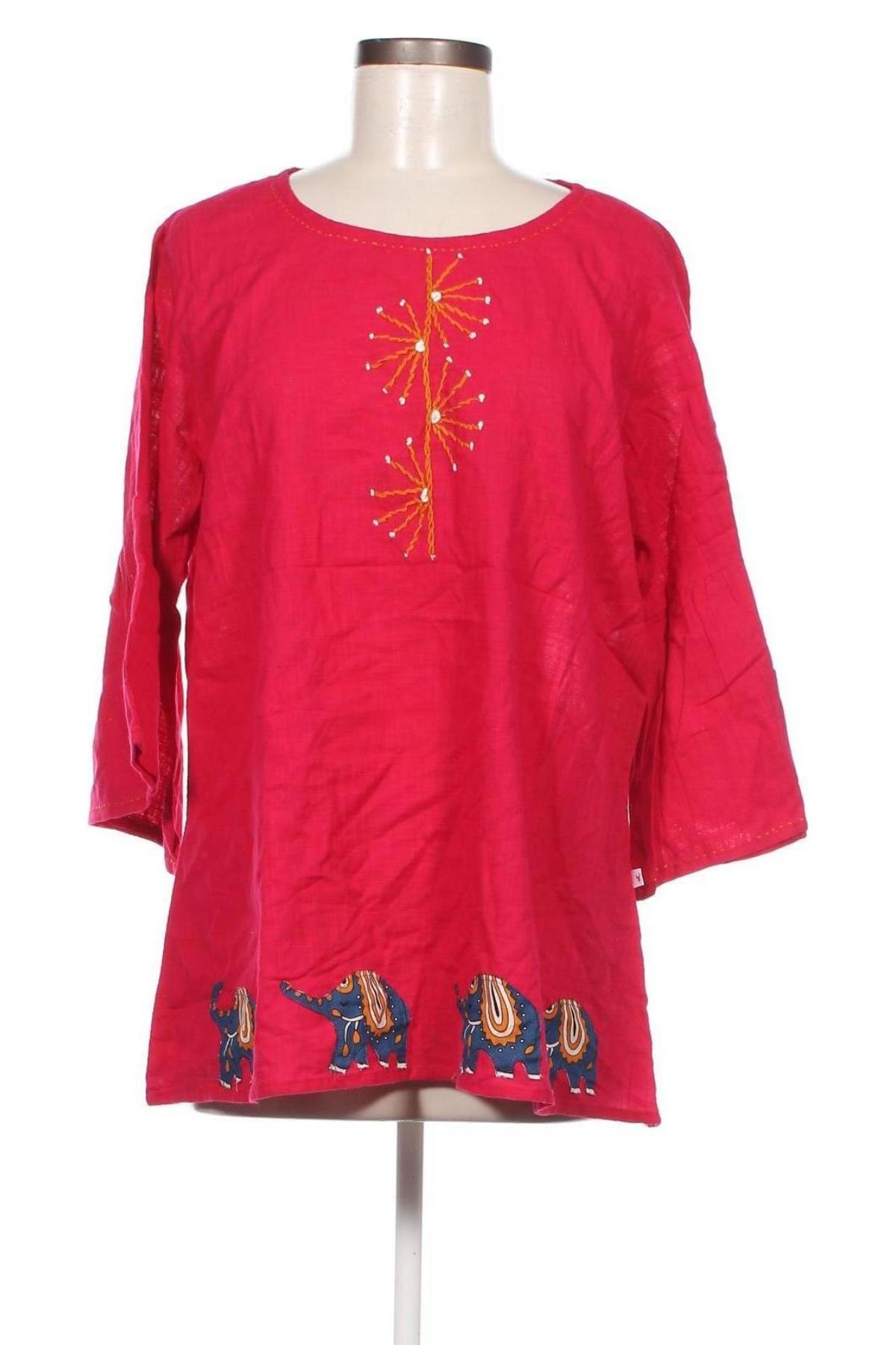Γυναικεία μπλούζα, Μέγεθος 5XL, Χρώμα Ρόζ , Τιμή 19,18 €