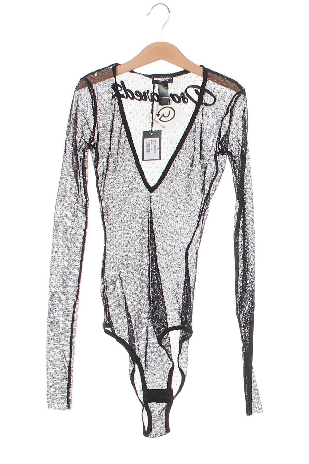 Γυναικεία μπλούζα-Κορμάκι Dsquared2, Μέγεθος S, Χρώμα Μαύρο, Τιμή 201,23 €