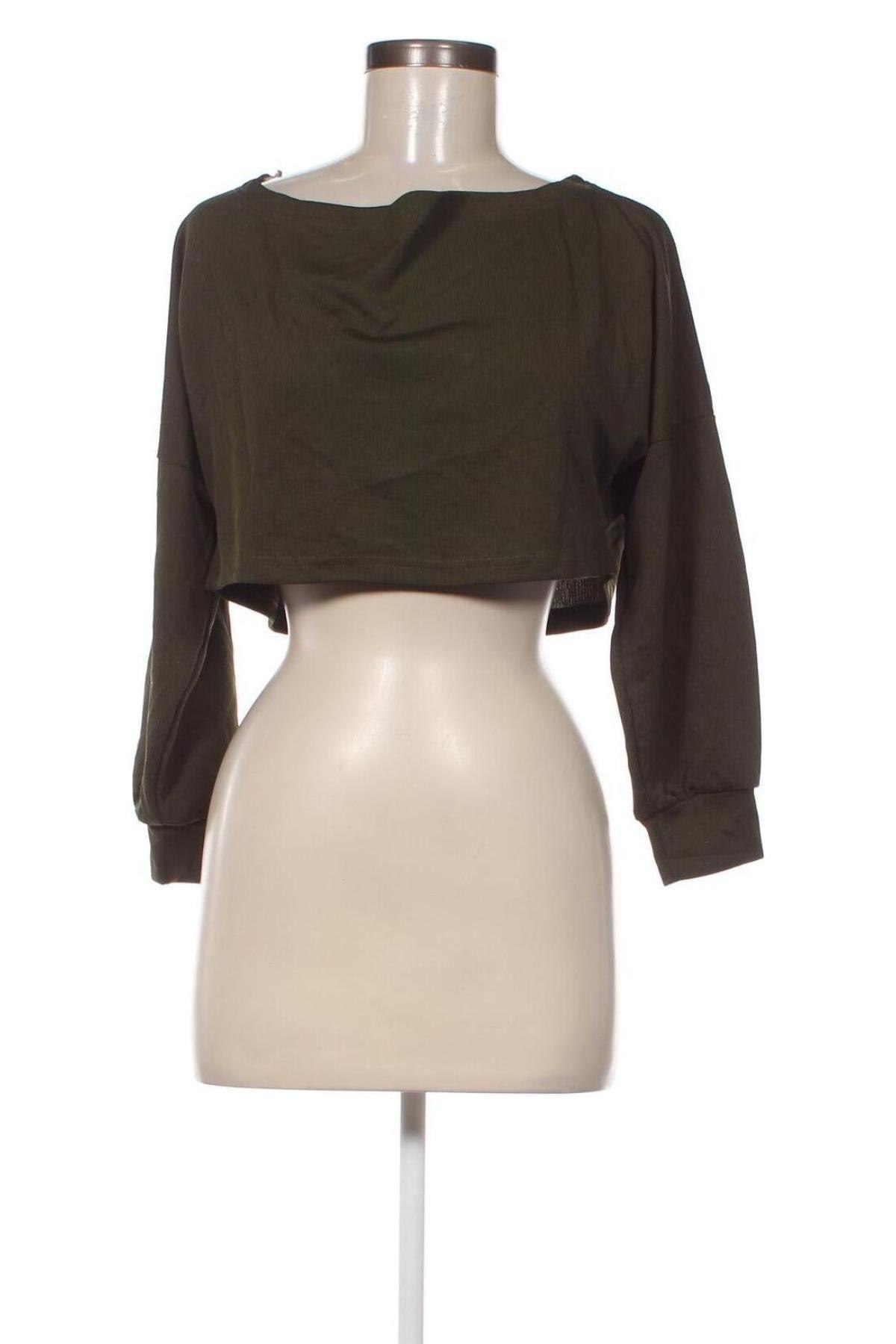 Γυναικεία μπλούζα Boohoo, Μέγεθος XXS, Χρώμα Πράσινο, Τιμή 11,75 €