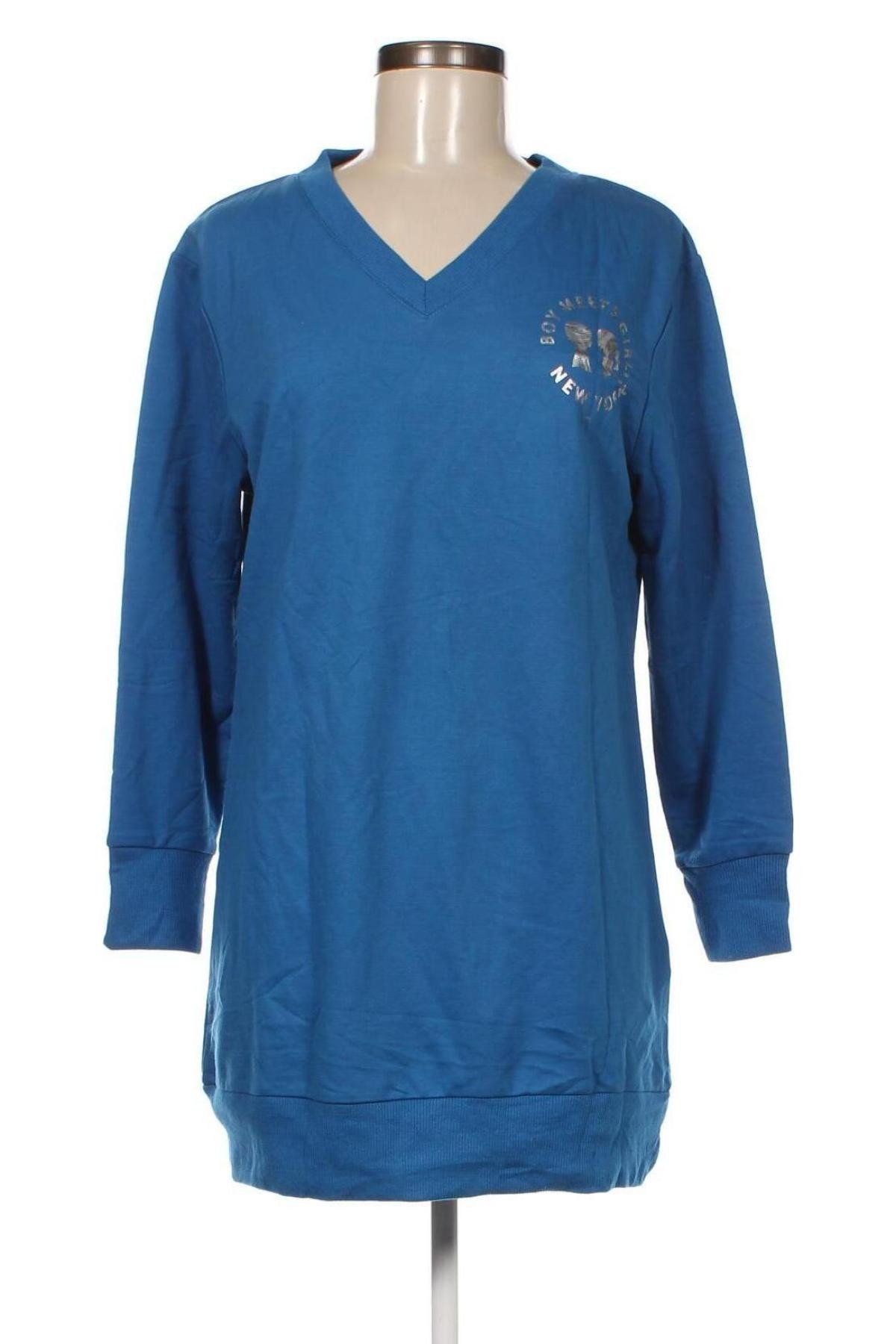 Damen Shirt Boy Meets Girl, Größe XS, Farbe Blau, Preis 2,34 €