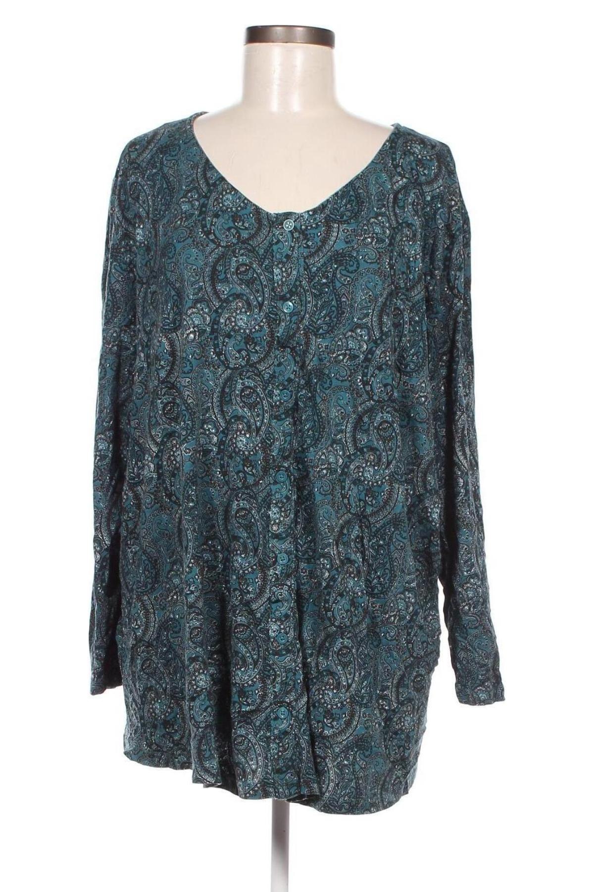 Дамска блуза Bpc Bonprix Collection, Размер 4XL, Цвят Син, Цена 19,00 лв.