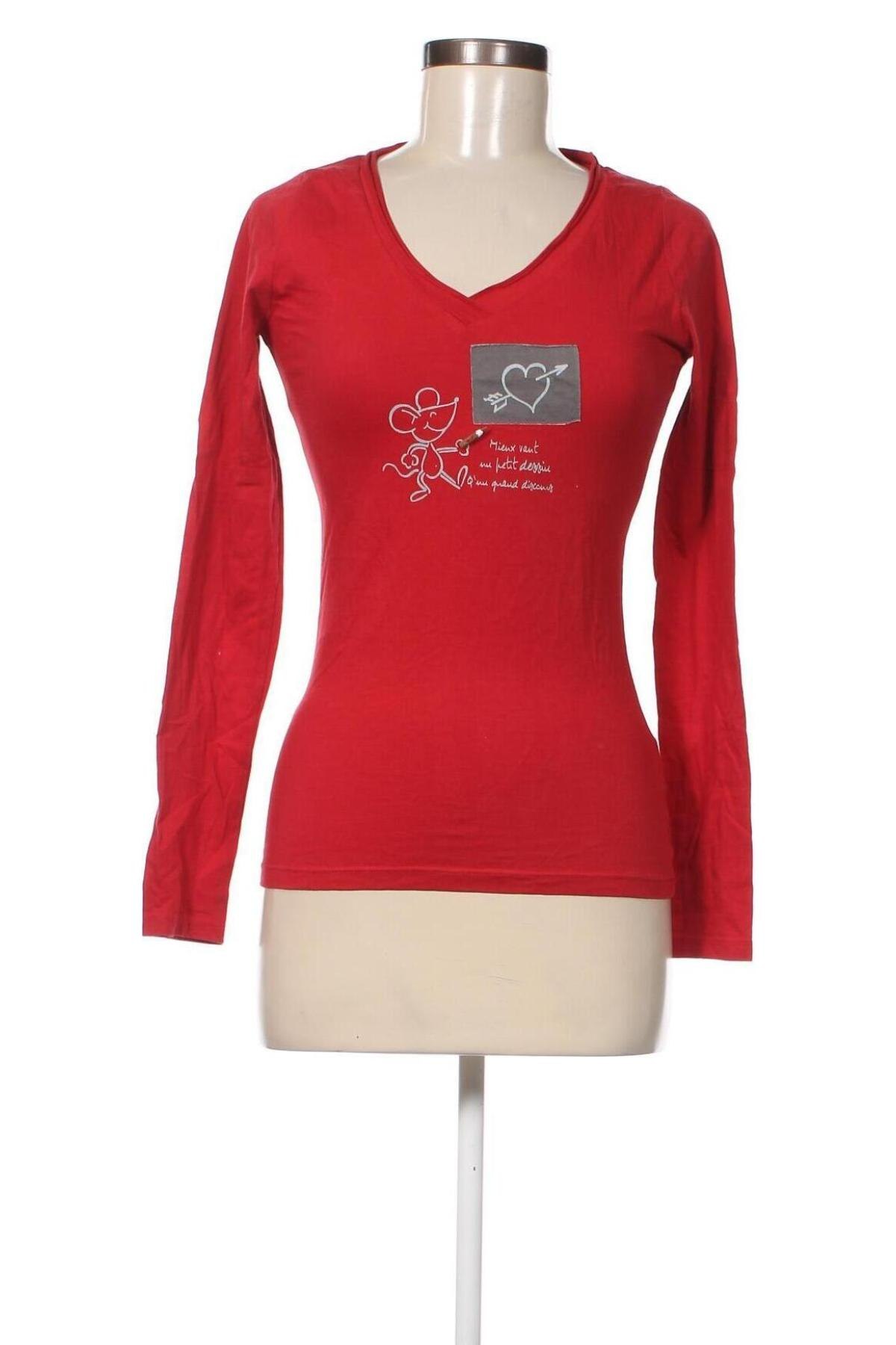 Damen Shirt Cache Cache, Größe S, Farbe Rot, Preis € 2,25
