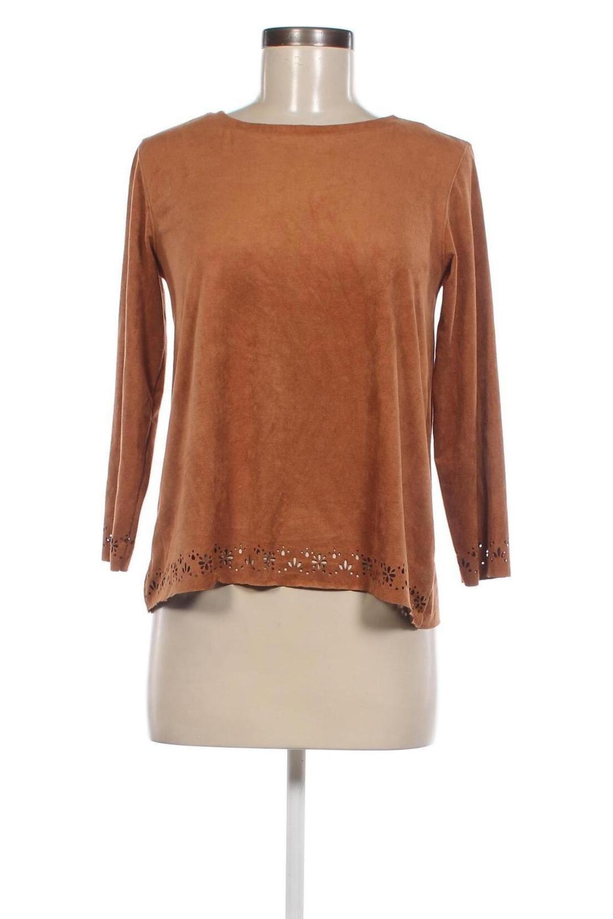 Γυναικεία μπλούζα Clockhouse, Μέγεθος S, Χρώμα  Μπέζ, Τιμή 3,41 €