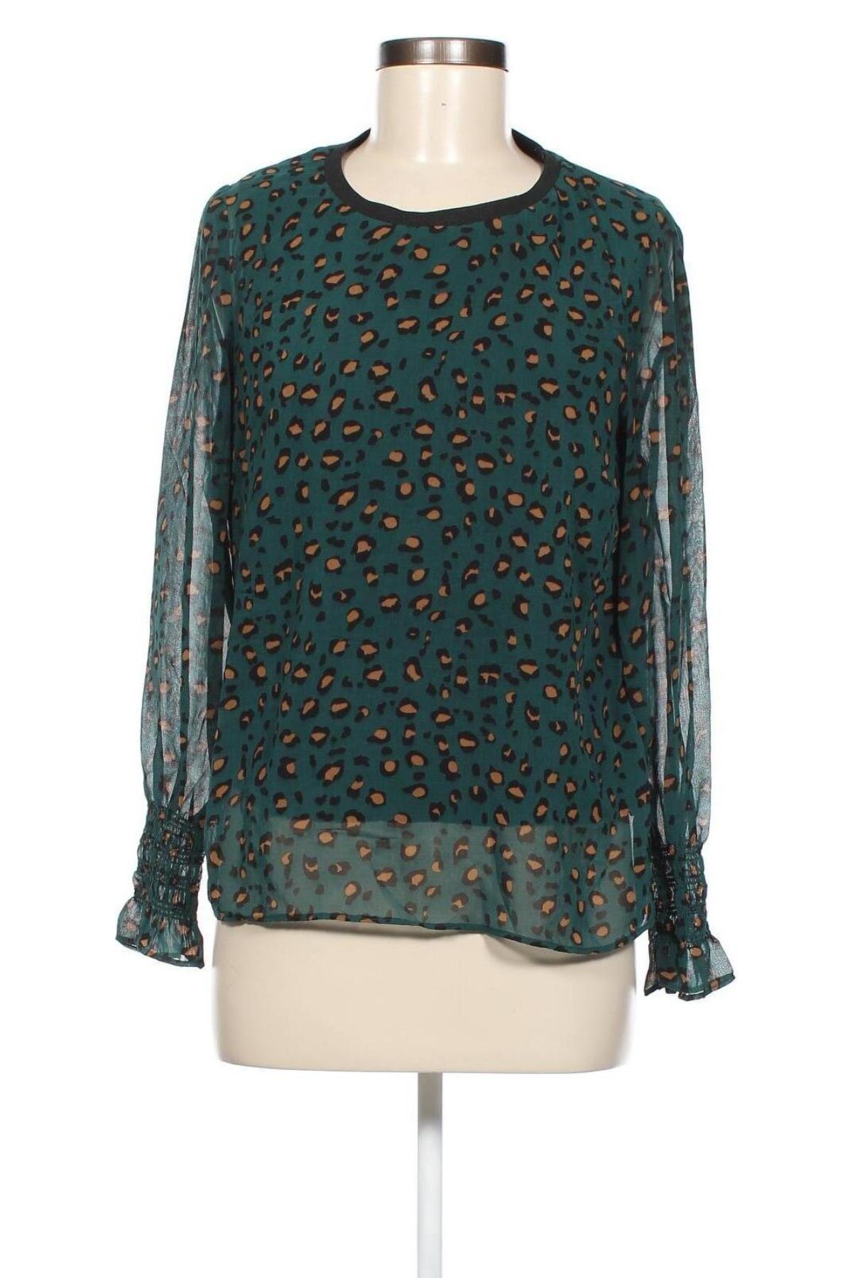 Дамска блуза Free Quent, Размер S, Цвят Зелен, Цена 5,04 лв.