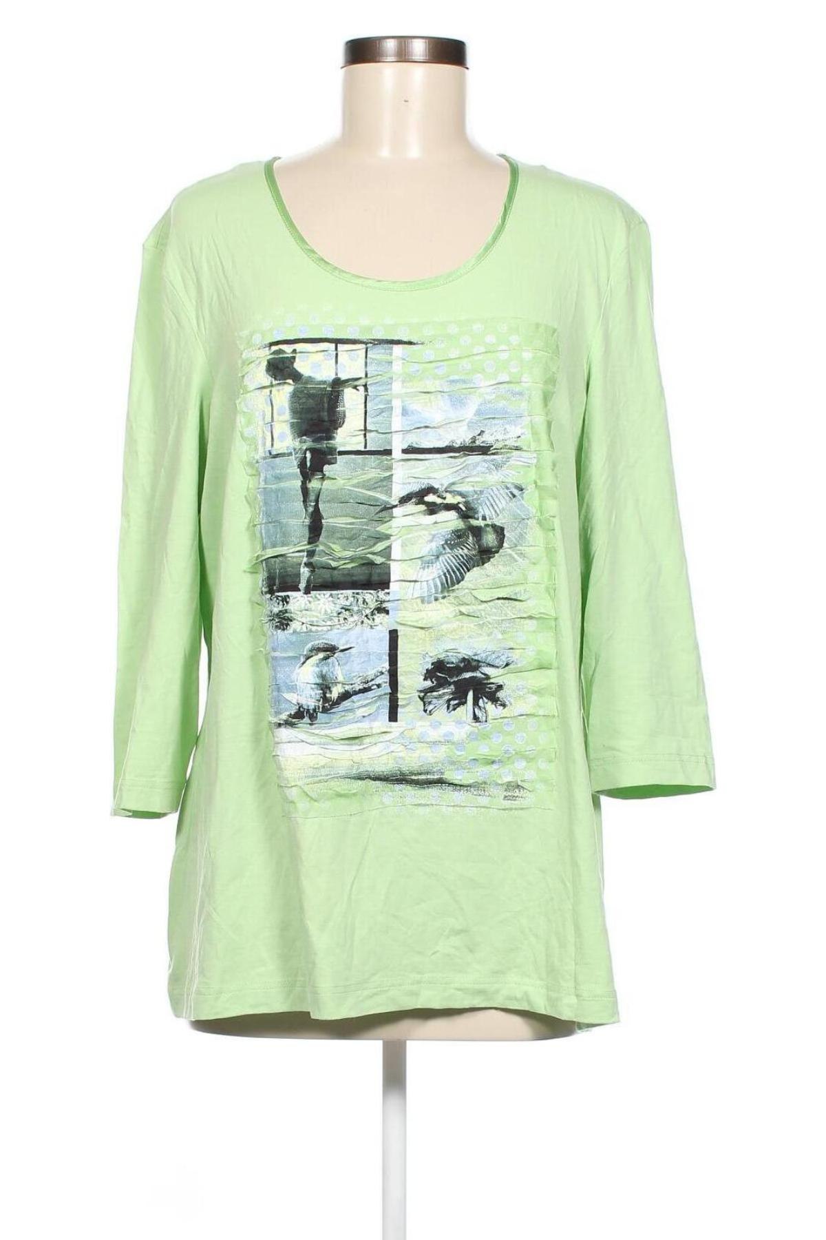 Γυναικεία μπλούζα Gerry Weber, Μέγεθος L, Χρώμα Πράσινο, Τιμή 13,88 €