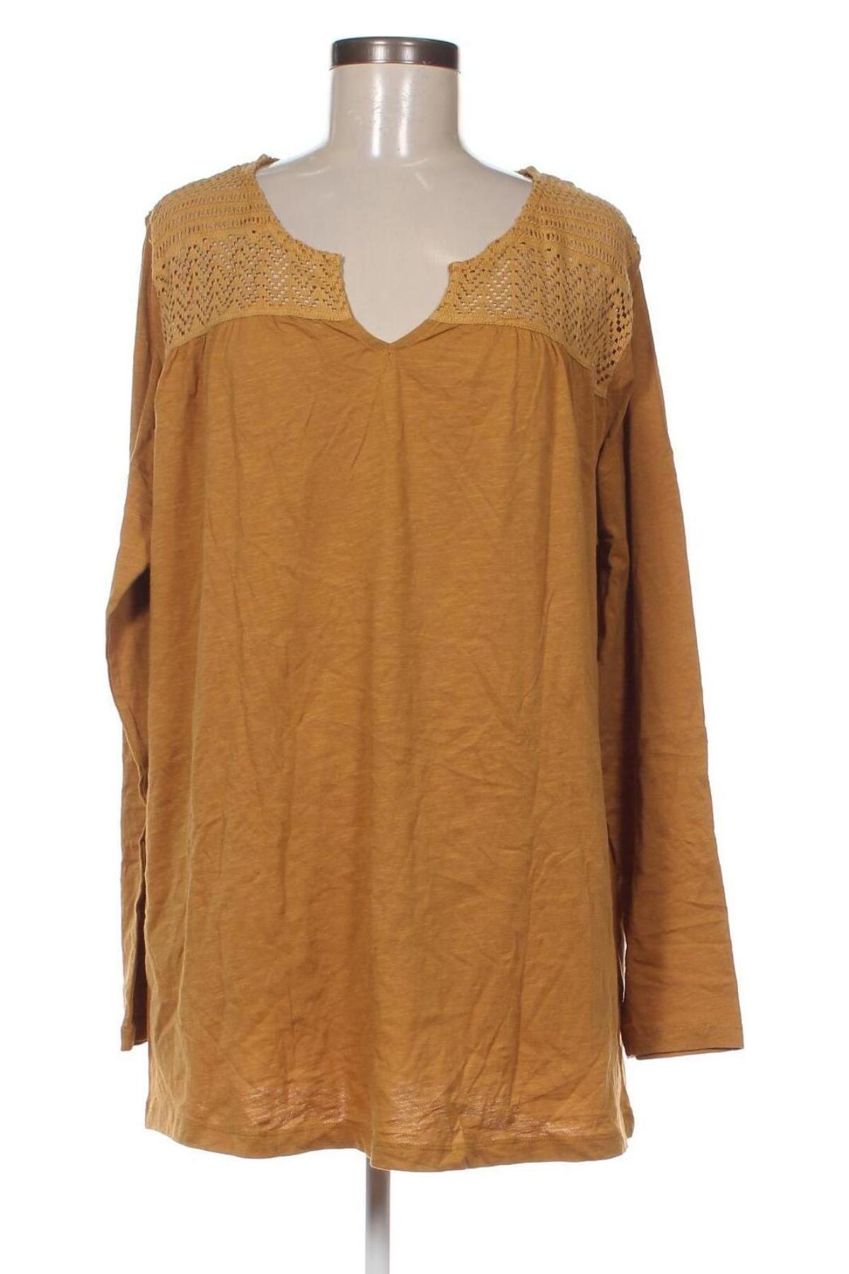 Γυναικεία μπλούζα Gina Benotti, Μέγεθος XXL, Χρώμα  Μπέζ, Τιμή 8,81 €