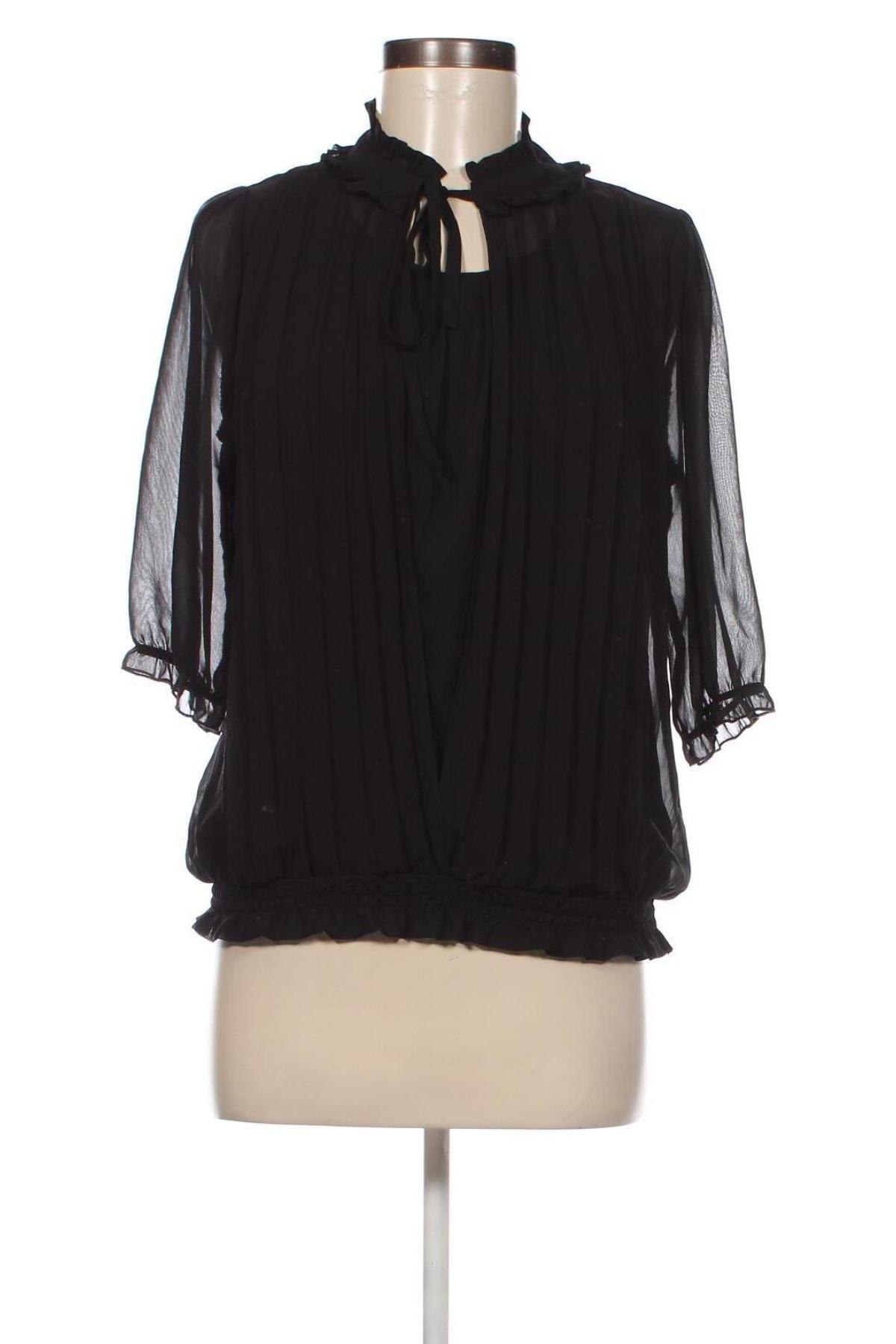Γυναικεία μπλούζα Ichi, Μέγεθος M, Χρώμα Μαύρο, Τιμή 3,12 €