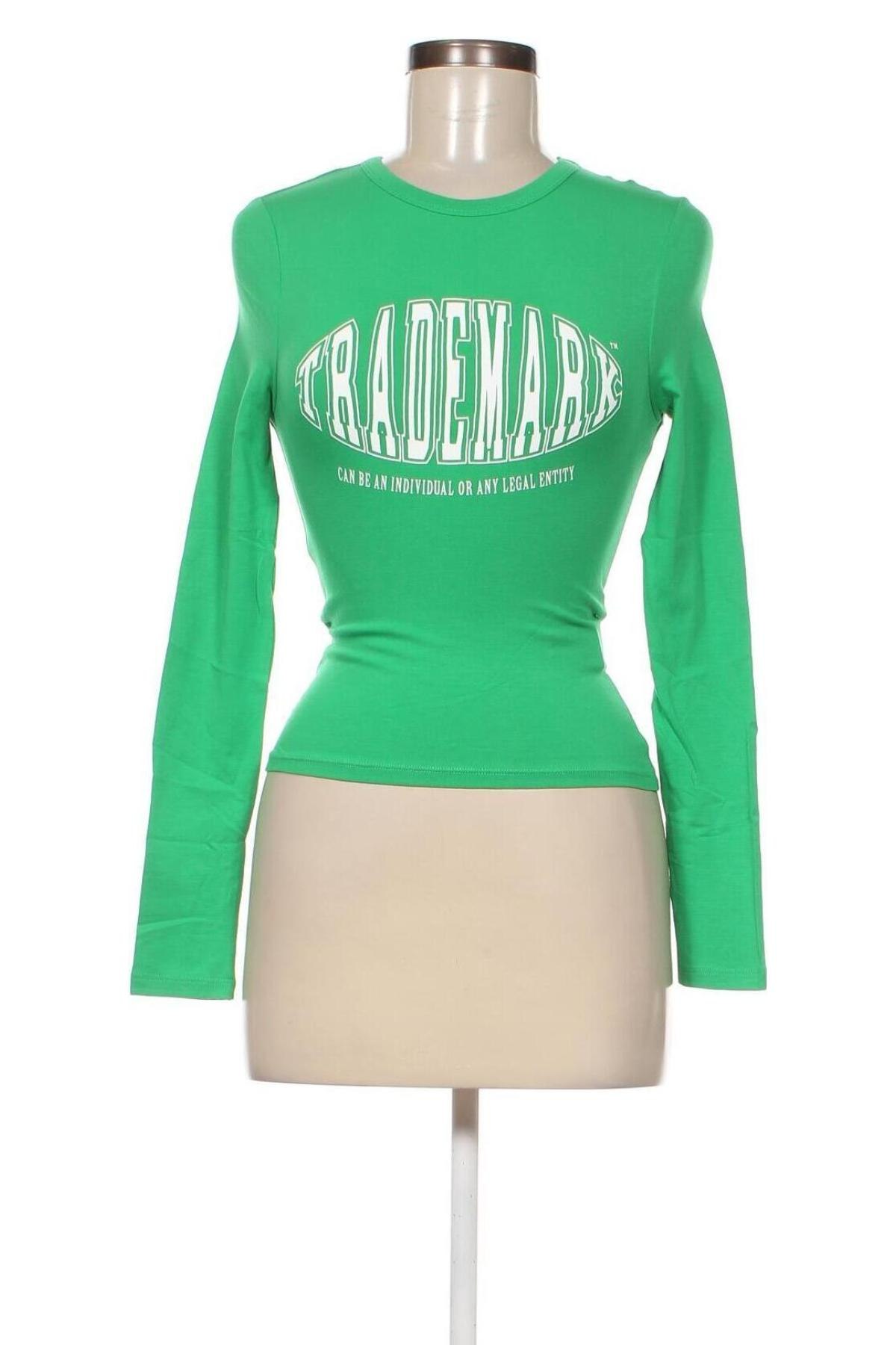 Дамска блуза Jennyfer, Размер XS, Цвят Зелен, Цена 7,75 лв.
