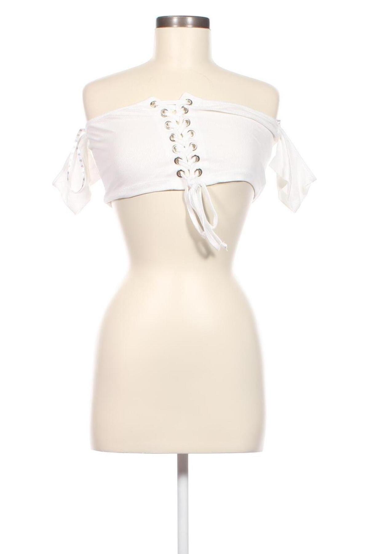 Γυναικεία μπλούζα Missguided, Μέγεθος M, Χρώμα Λευκό, Τιμή 5,43 €