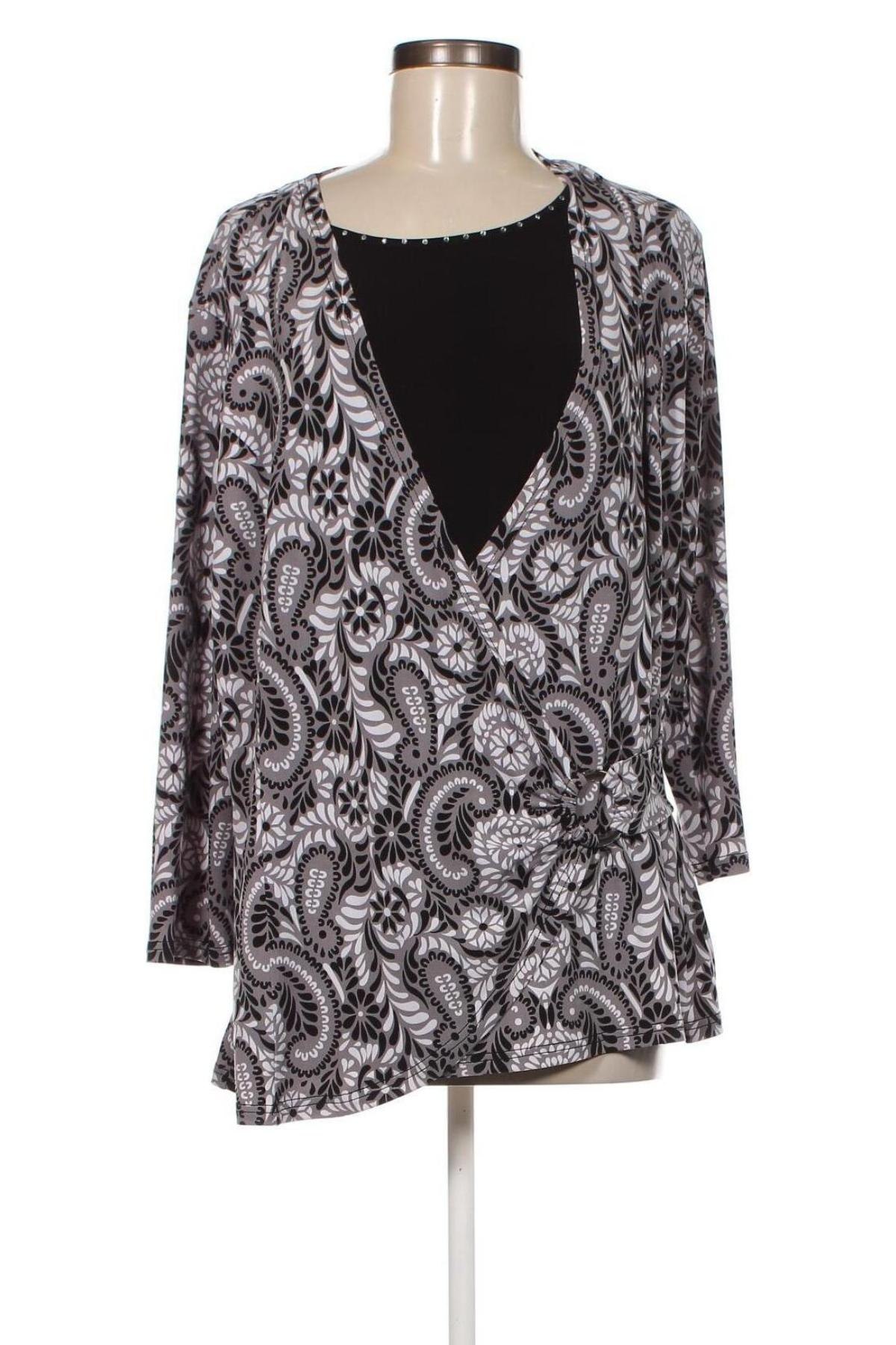 Дамска блуза Mode Express, Размер XL, Цвят Многоцветен, Цена 6,12 лв.