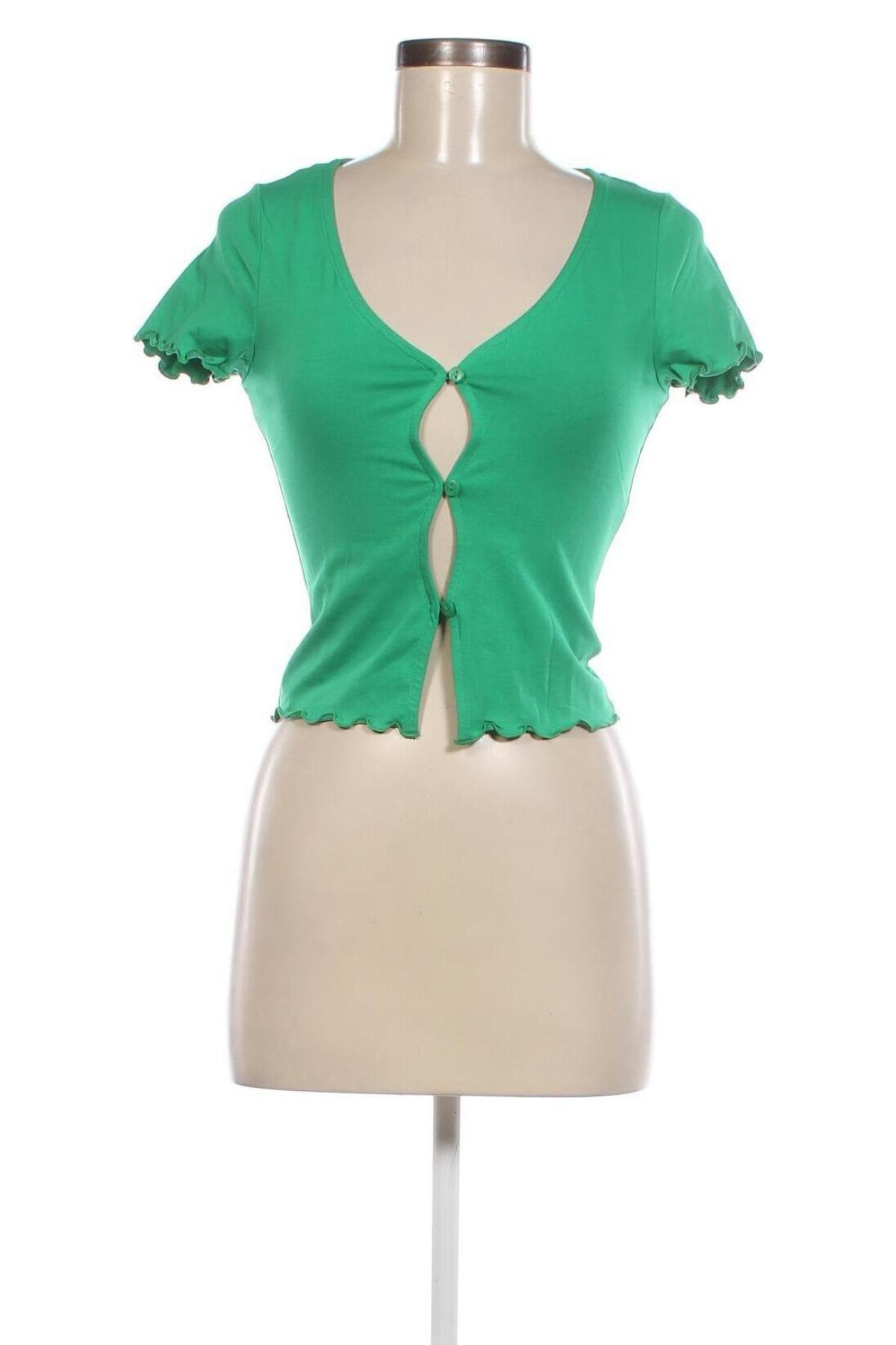 Γυναικεία μπλούζα Monki, Μέγεθος S, Χρώμα Πράσινο, Τιμή 8,55 €