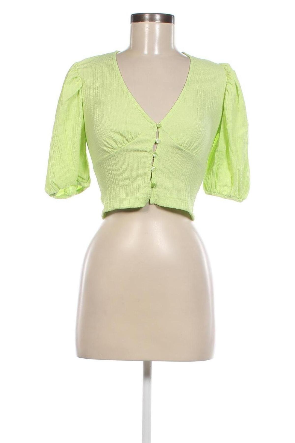 Дамска блуза Monki, Размер XS, Цвят Зелен, Цена 17,85 лв.