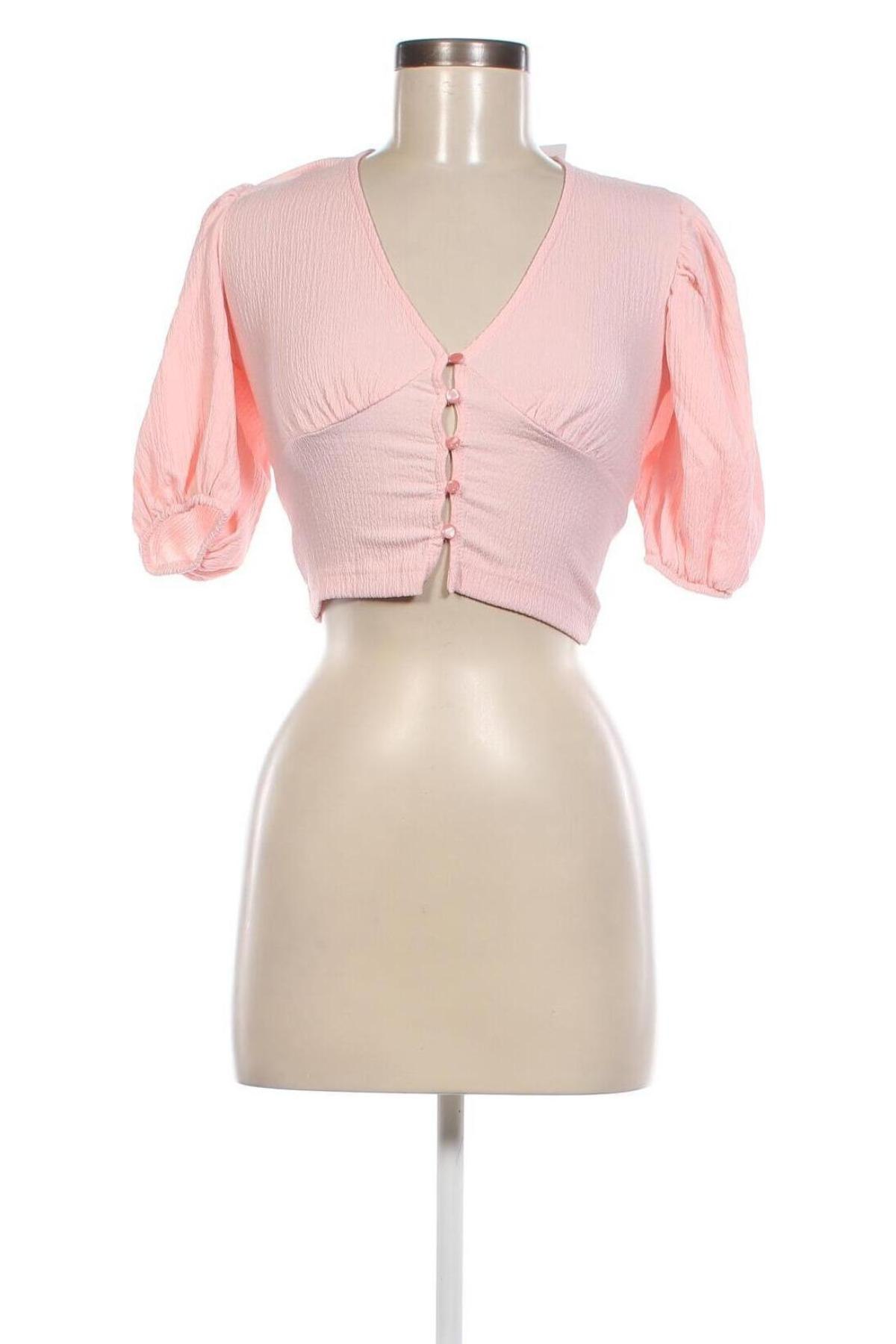 Γυναικεία μπλούζα Monki, Μέγεθος XXS, Χρώμα Ρόζ , Τιμή 7,68 €