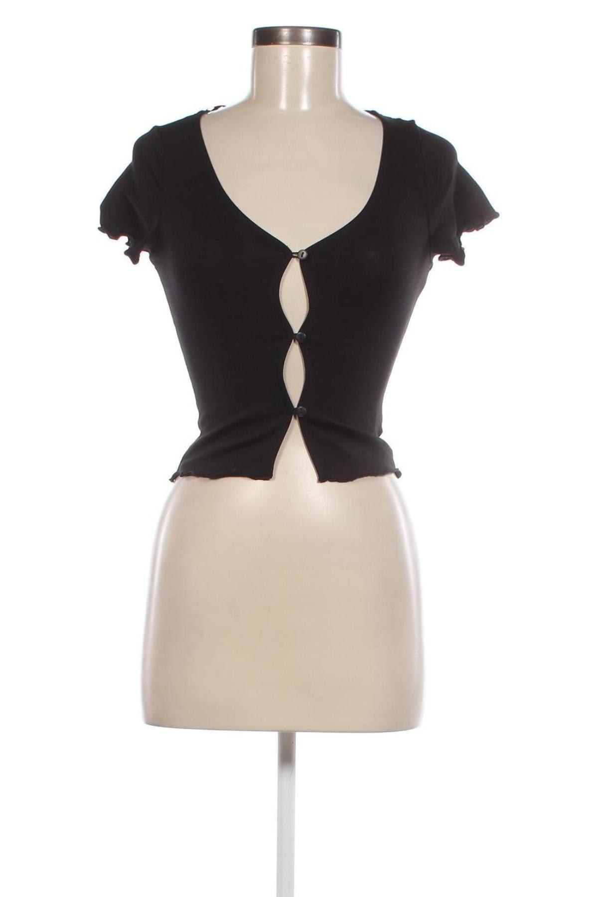Дамска блуза Monki, Размер XS, Цвят Черен, Цена 17,85 лв.