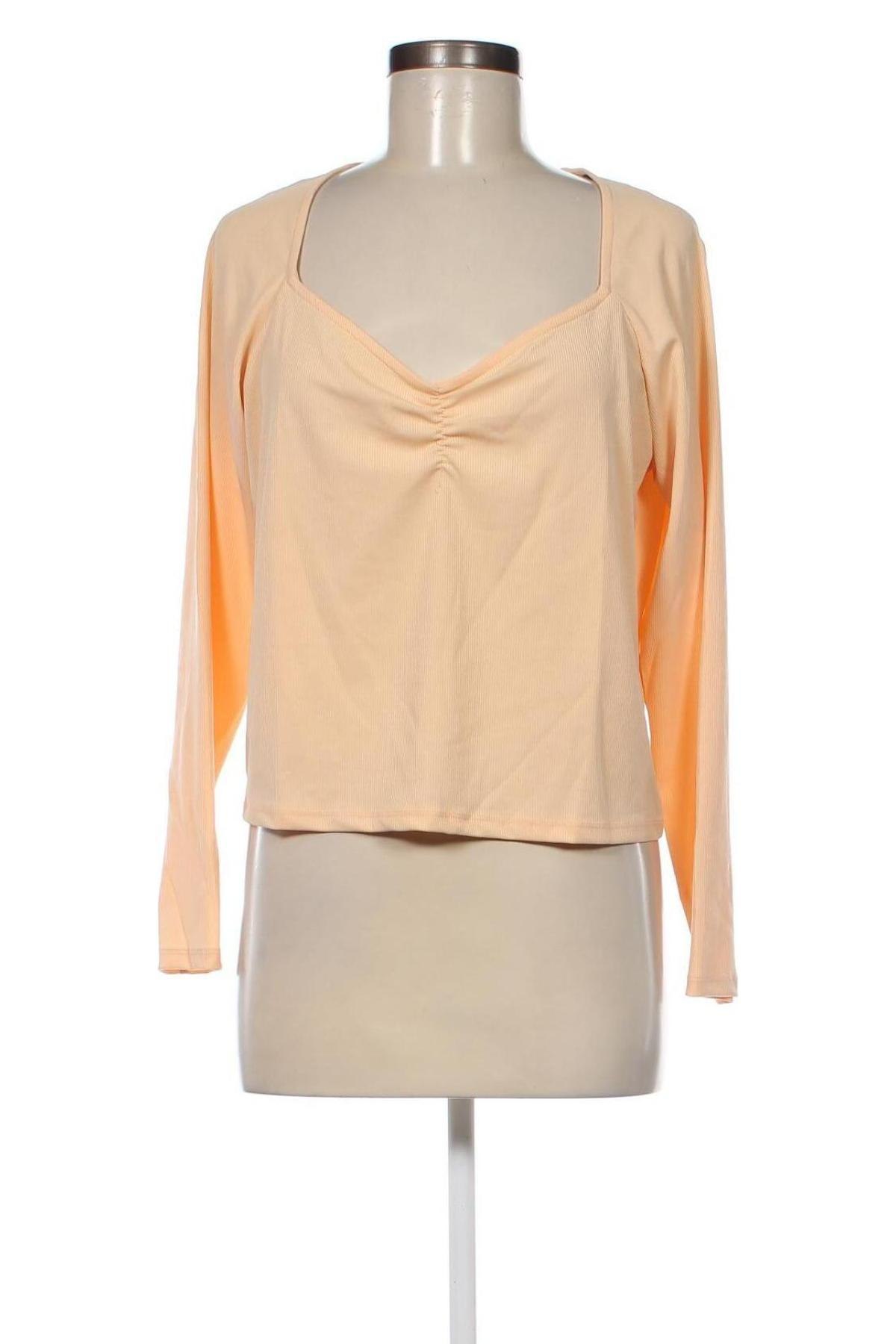 Γυναικεία μπλούζα Monki, Μέγεθος XL, Χρώμα  Μπέζ, Τιμή 3,62 €