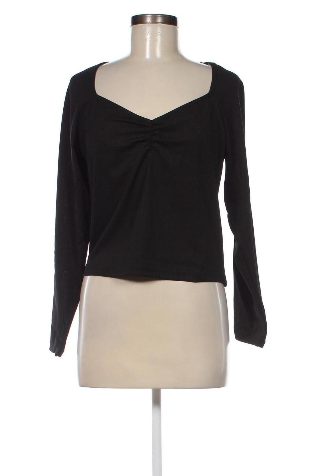 Γυναικεία μπλούζα Monki, Μέγεθος L, Χρώμα Μαύρο, Τιμή 2,01 €
