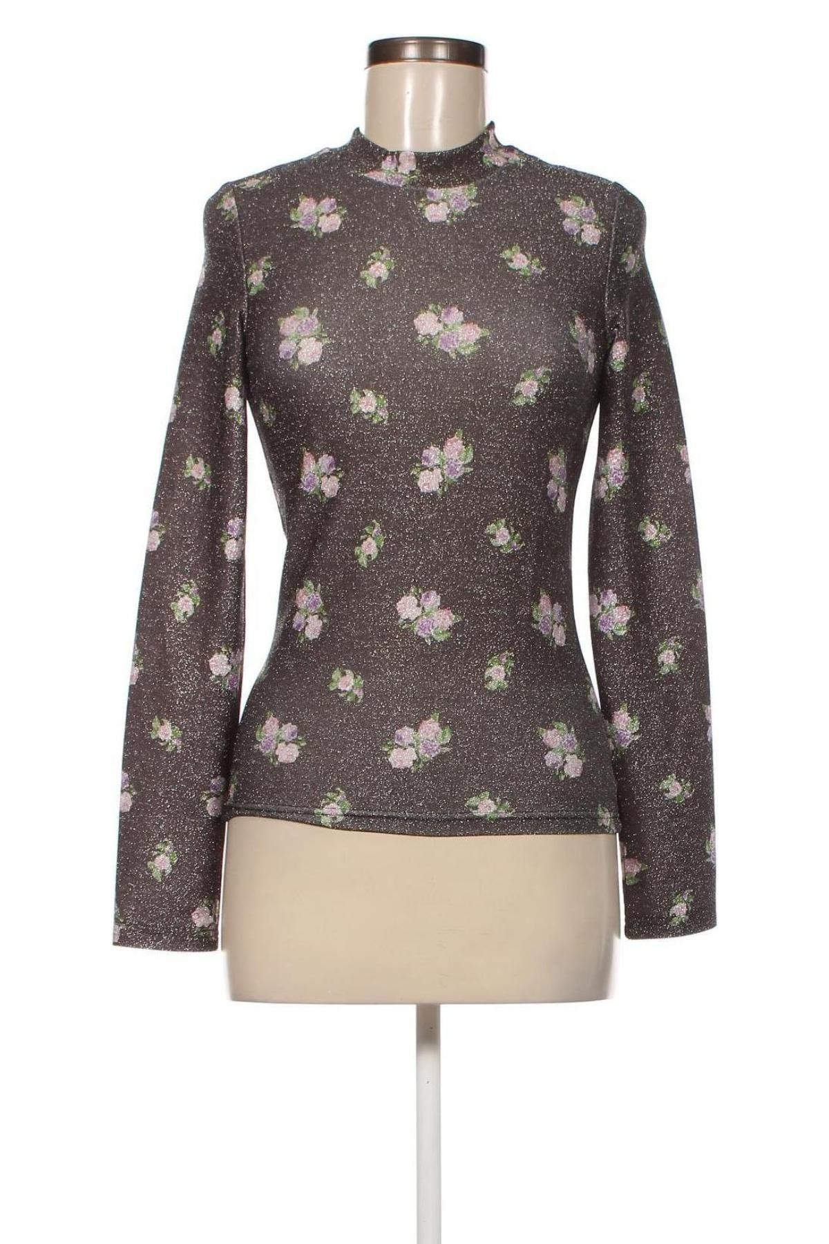 Дамска блуза Monki, Размер S, Цвят Сребрист, Цена 6,76 лв.
