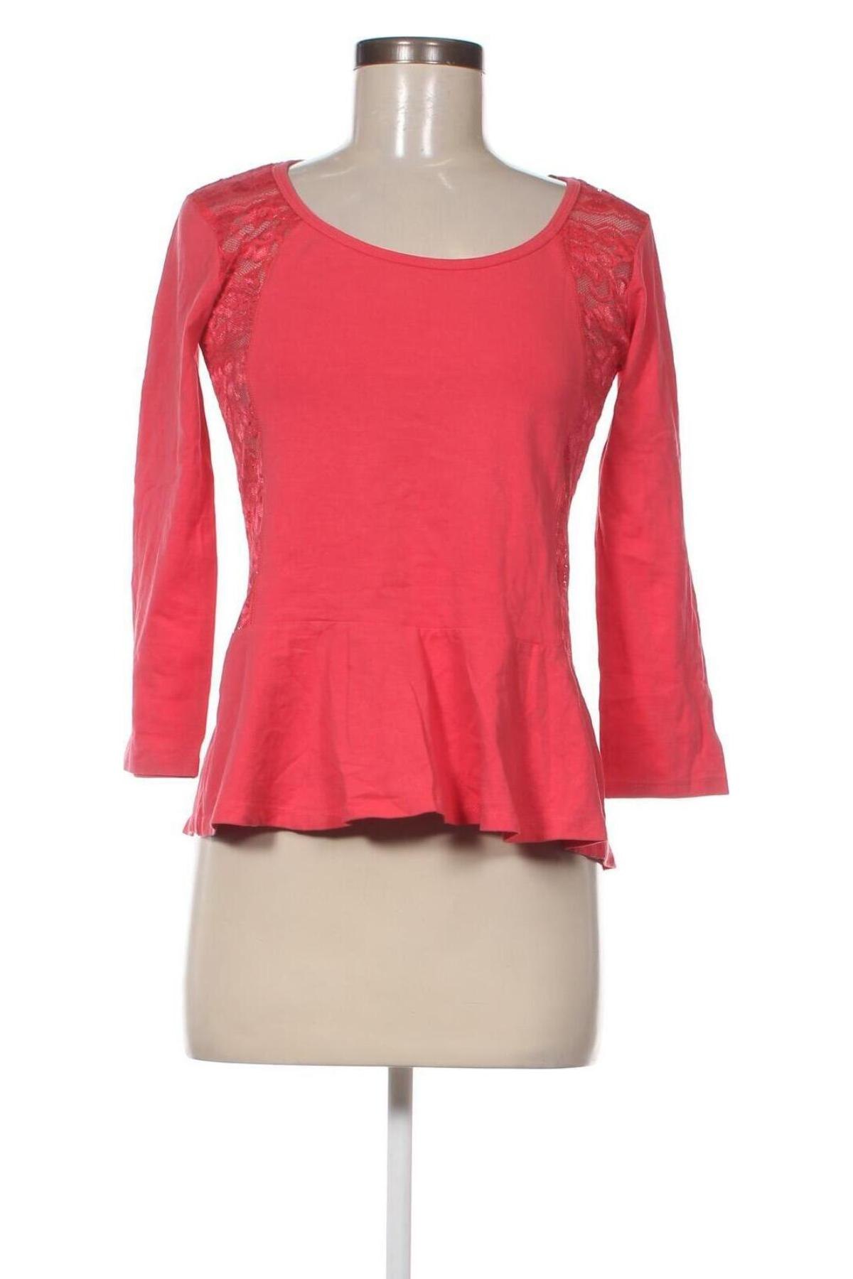 Γυναικεία μπλούζα Piazza Italia, Μέγεθος L, Χρώμα Ρόζ , Τιμή 3,53 €