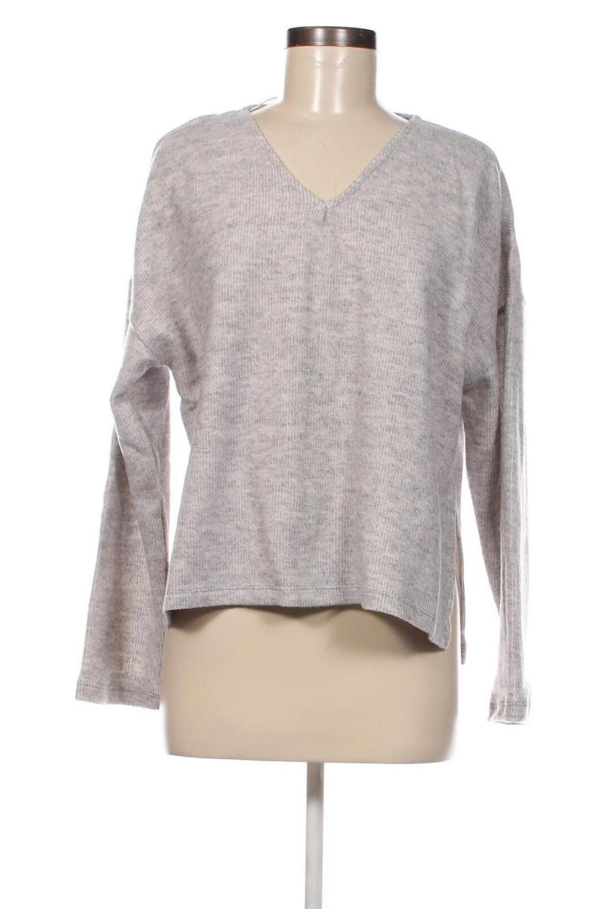 Γυναικεία μπλούζα Pieces, Μέγεθος M, Χρώμα Γκρί, Τιμή 3,92 €