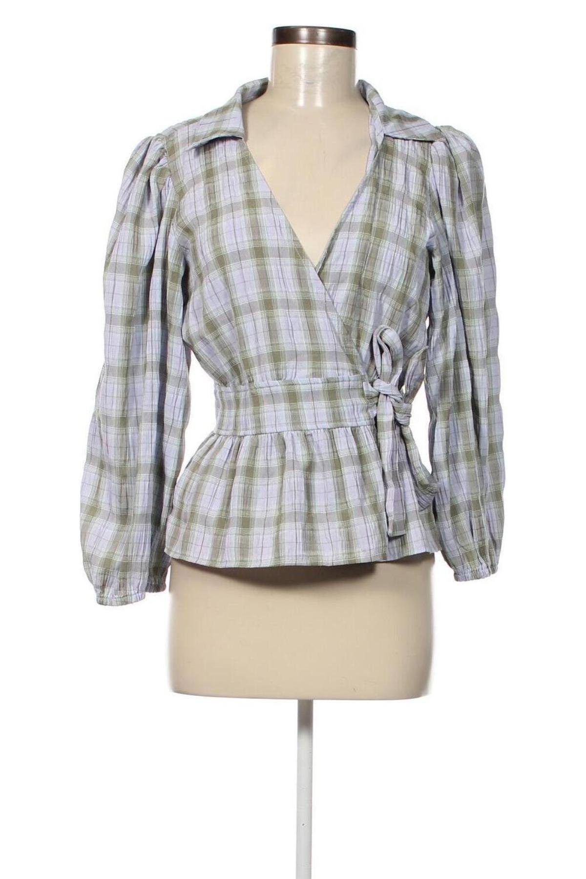 Дамска блуза Pieces, Размер S, Цвят Многоцветен, Цена 4,65 лв.