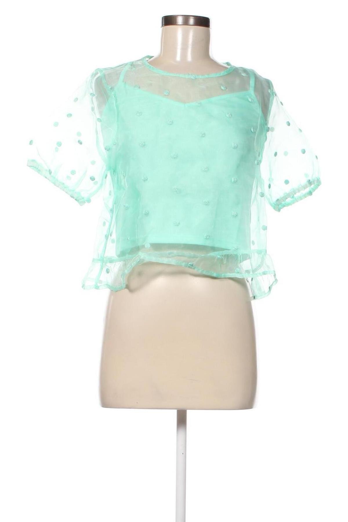 Γυναικεία μπλούζα Pimkie, Μέγεθος S, Χρώμα Πράσινο, Τιμή 4,47 €