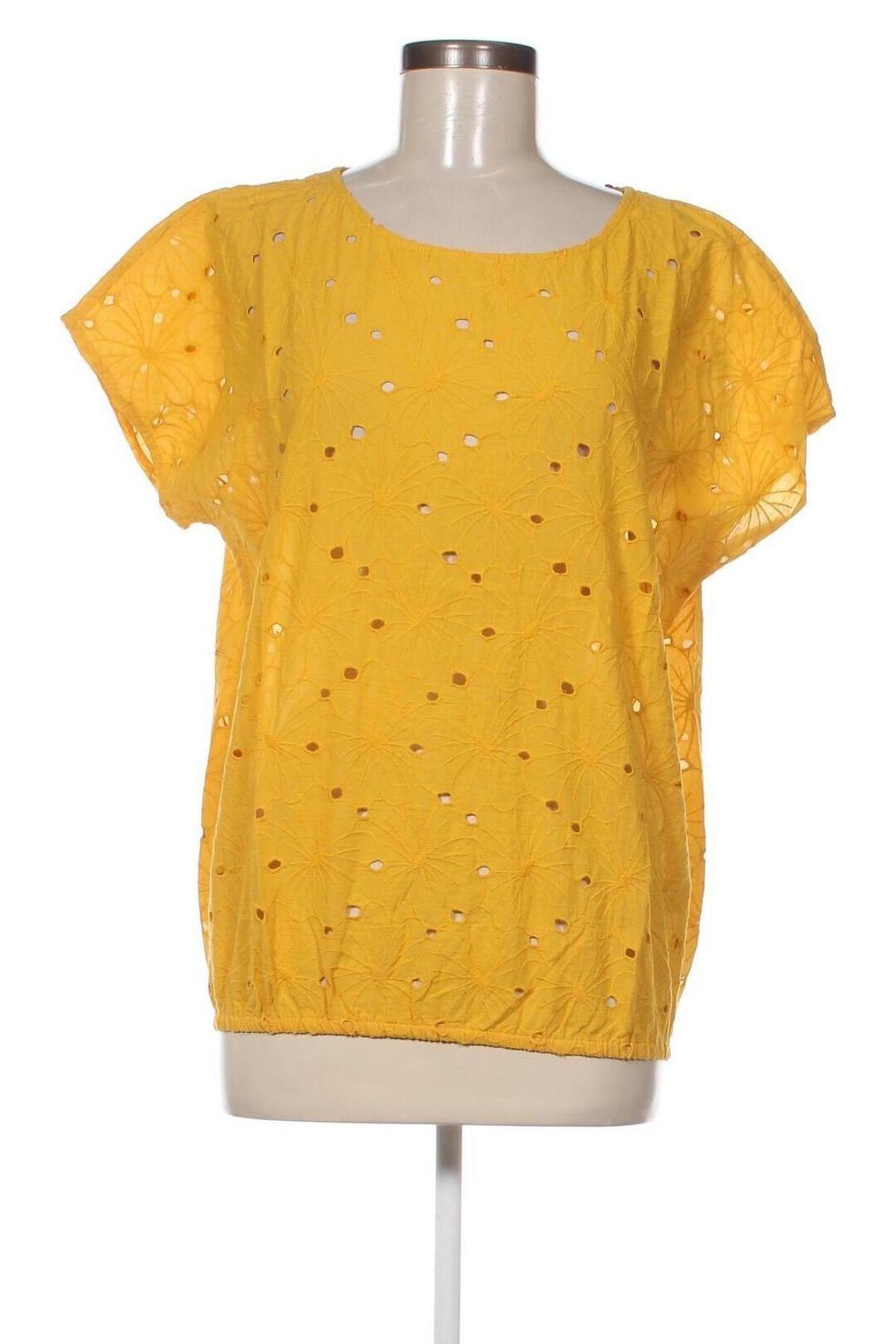 Γυναικεία μπλούζα Pulz Jeans, Μέγεθος L, Χρώμα Κίτρινο, Τιμή 18,18 €