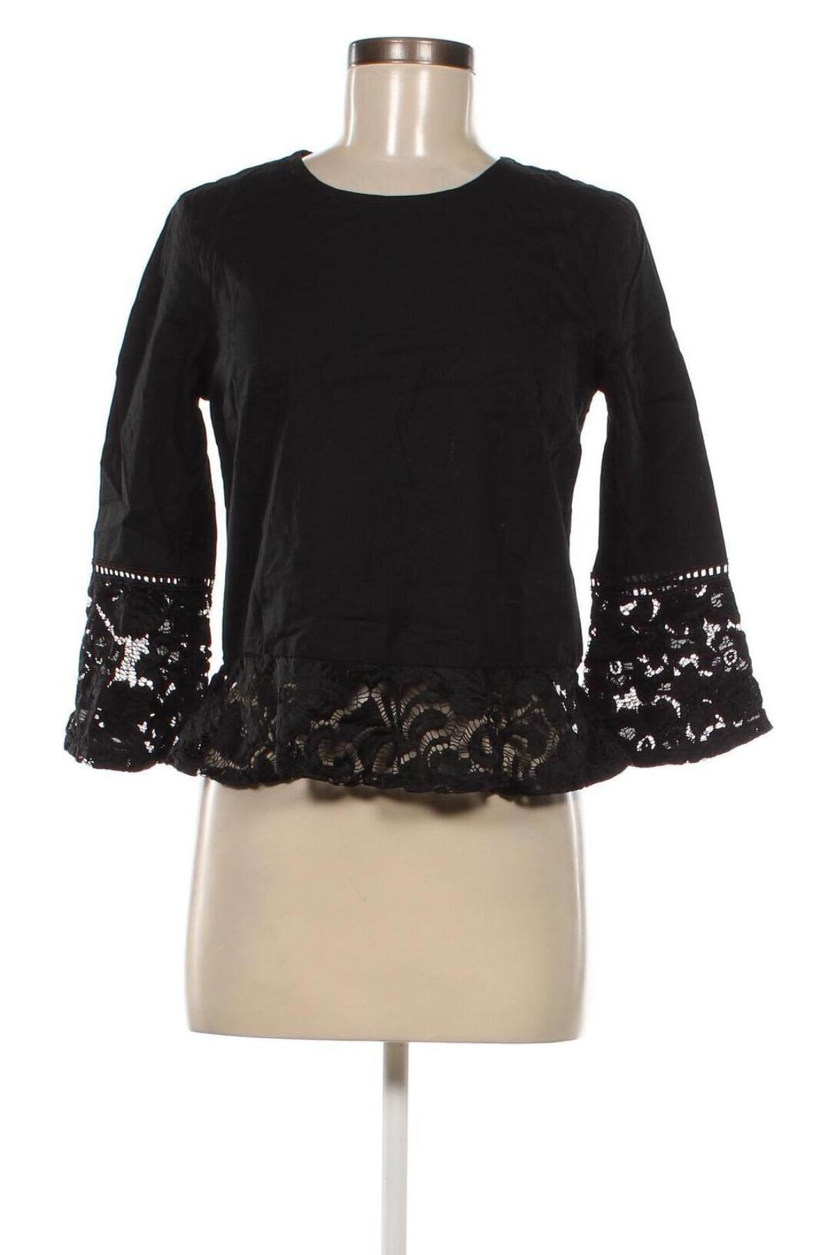 Γυναικεία μπλούζα Tezenis, Μέγεθος S, Χρώμα Μαύρο, Τιμή 2,82 €