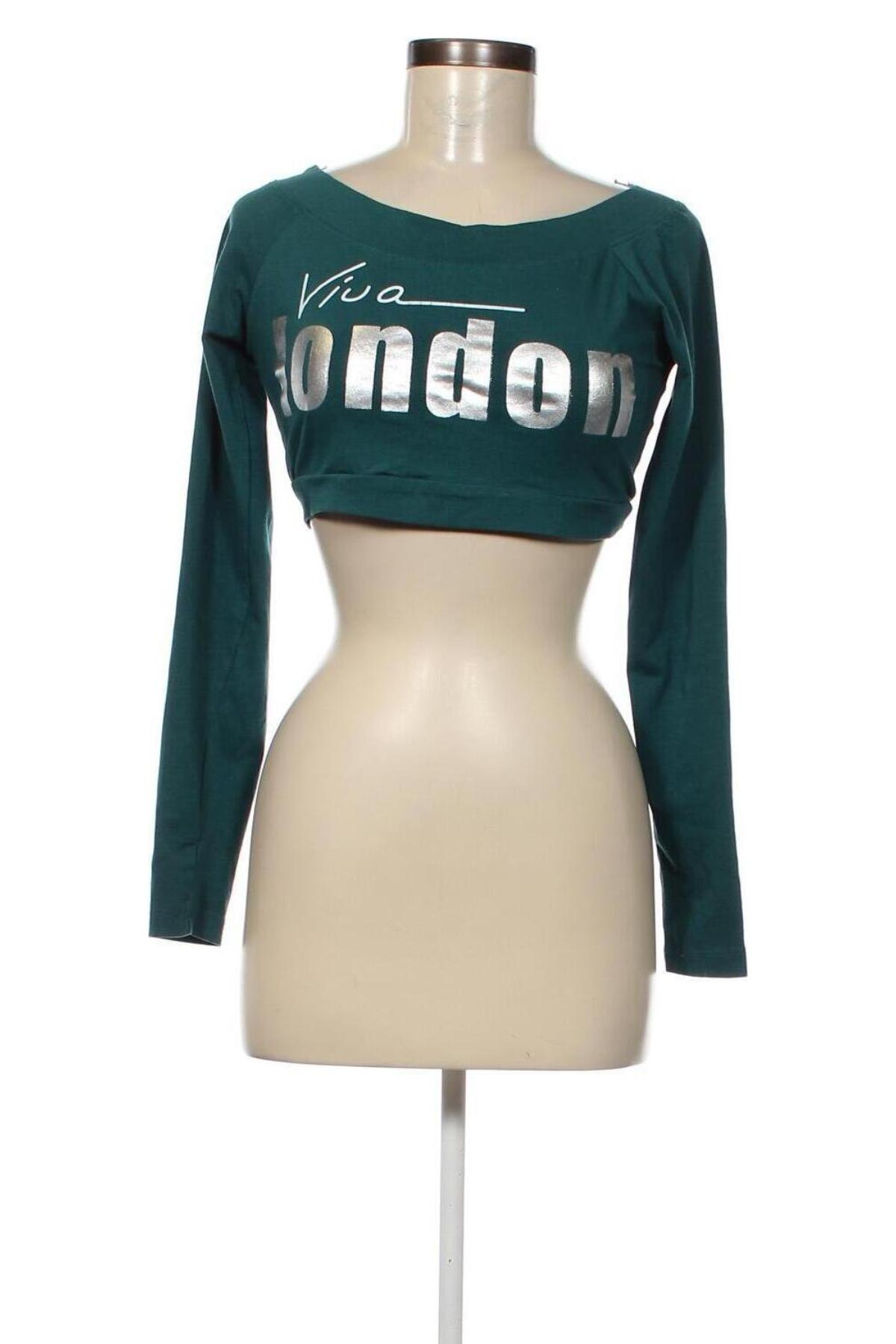 Дамска блуза Victoria Moda, Размер S, Цвят Зелен, Цена 3,90 лв.